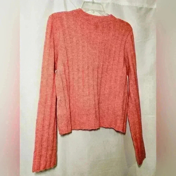 🛑 NWT Divided by H&M Womens Pink Acrylic/Wool/Alpaca Blend Knit Sweater Small - Picture 4 of 6